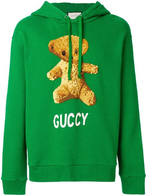 gucci teddy bear jumper replica|gucci hoodie counterfeit.